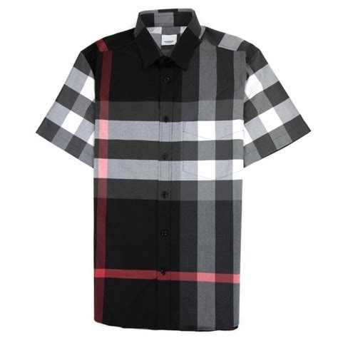 burberry check cotton pants|Burberry cotton poplin shirt.